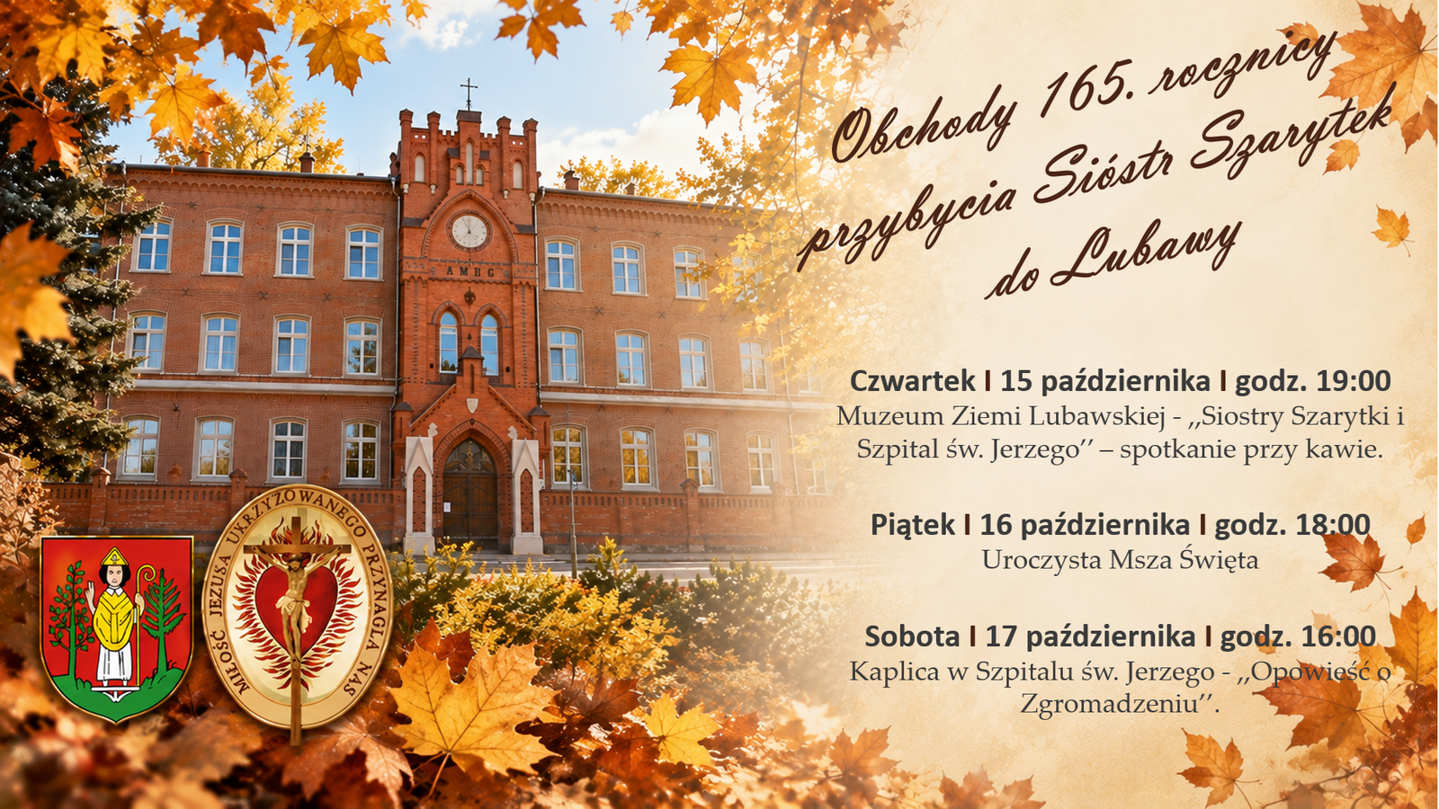 Read more about the article Od 1861 roku w służbie bliźnim – jubileusz Sióstr Szarytek w Lubawie.